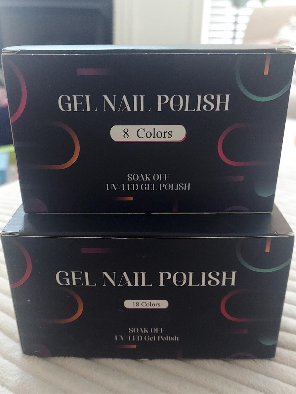 Gel Polish 2 Boxes 26 Bottles Mixed Colors Top Coats NIB